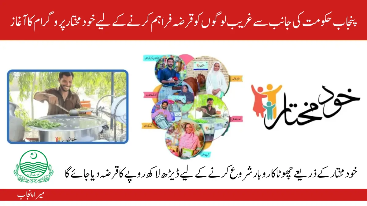 Punjab Khud Mukhtar Program Registration For 15 Lakh Small Business Loan