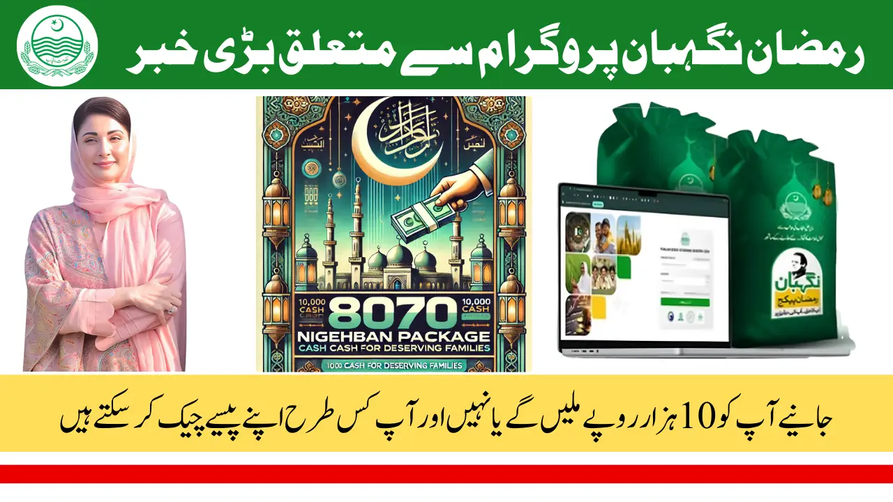 8070 Nigehban Ramzan Package Online Registration 10000 Cash