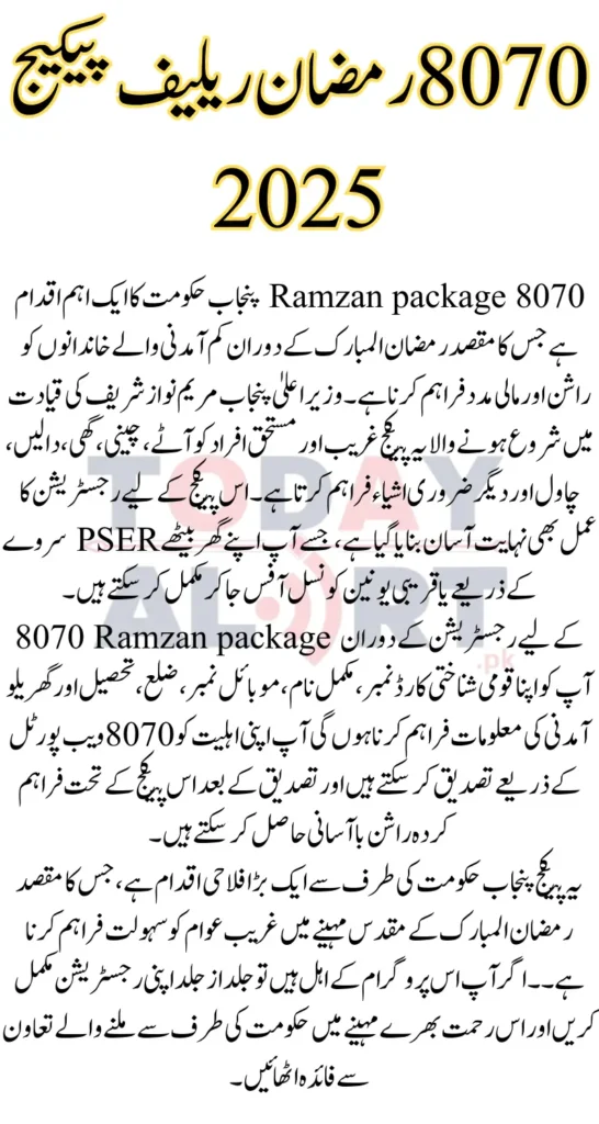 8070 Ramzan Relief Package